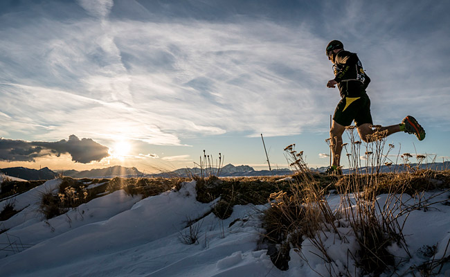 Marco Zanchi lungo un trail di Orobie d'un Fiato
